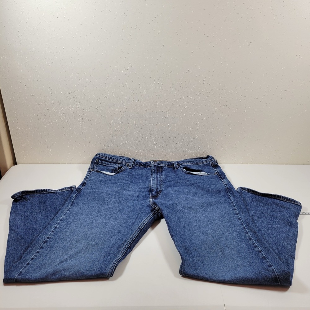 Levi's 505 Regular Fit Jeans Mens 40x30 Blue Excellent Straight Leg Stretch